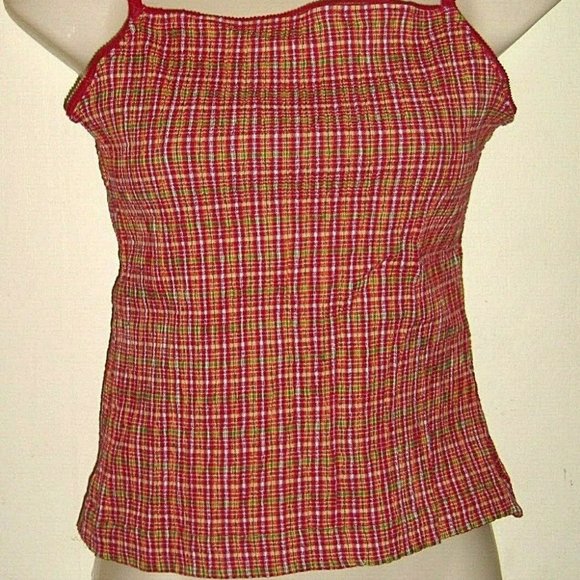 Vintage rare madras very stretchy elastic top - Picture 9 of 11